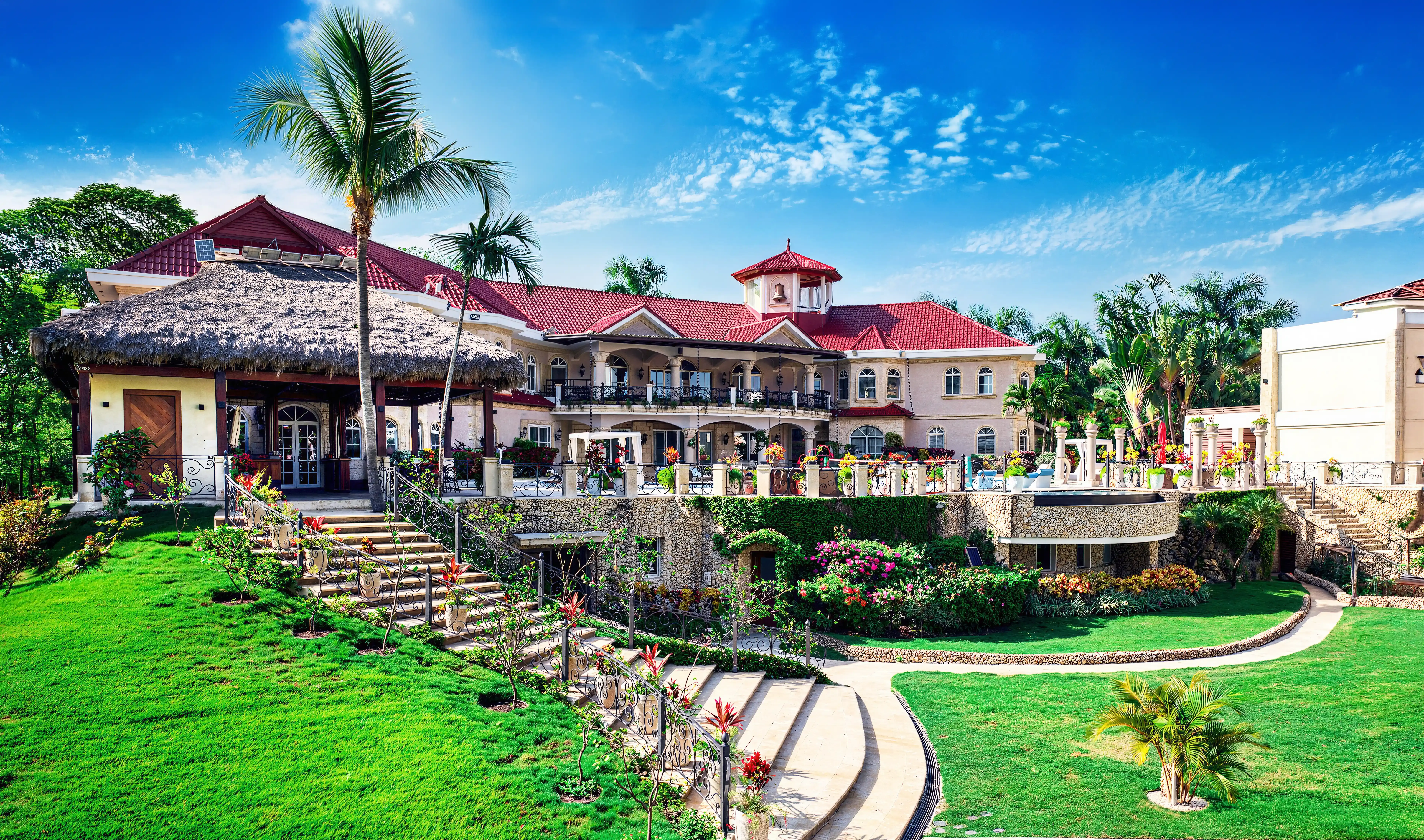 Aerial view of Lionsgate estate